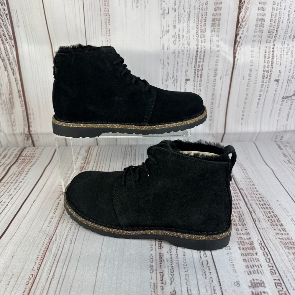Birkenstock Uppsala Mid Lace-Up Shearling Women's 7 US Narrow 38 EU Boots Black[